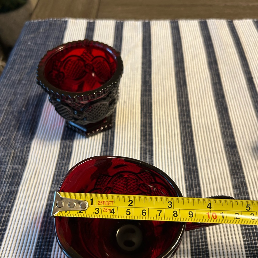 Avon Cape Cod Red Ruby Collection Set - Picture 5 of 7